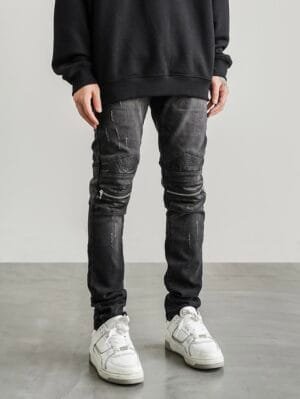 Biker Zip Jeans