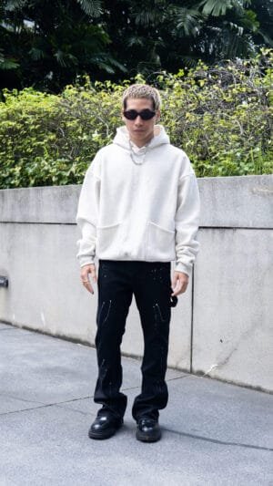 Flare-Ink Splash Jeans(Black)